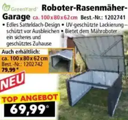 Norma GreenYard Roboter-Rasenmäher Garage Angebot