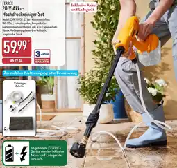 Aldi Nord FERREX 20-V-Akku Hochdruckreiniger-Set Angebot