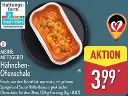 Aldi Nord MEINE METZGEREI Hähnchen Ofenschale Angebot