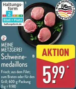 Aldi Nord MEINE METZGEREI Schweinemedaillons Angebot