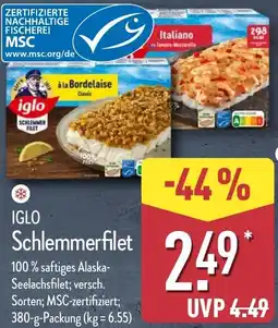 Aldi Nord IGLO Schlemmerfilet Angebot