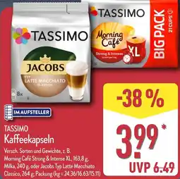 Aldi Nord TASSIMO Kaffeekapseln Angebot