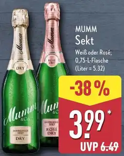 Aldi Nord MUMM Sekt Angebot