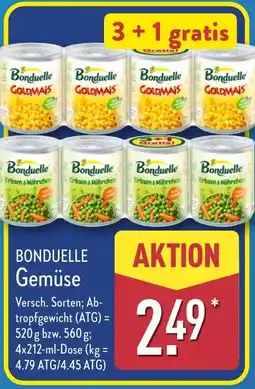 Aldi Nord BONDUELLE Gemüse Angebot