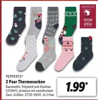 Lidl Pepperts 2 paar thermosocken Angebot