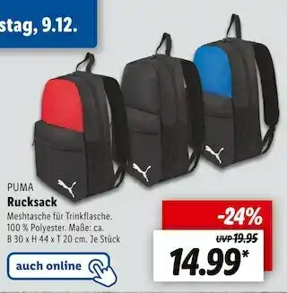 Lidl Puma rucksack Angebot