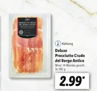 Lidl Deluxe prosciutto crudo del borgo antico Angebot