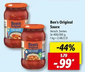 Lidl Ben‘s original sauce Angebot