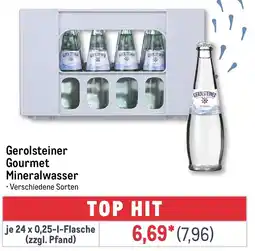 METRO Gerolsteiner Gourmet Mineralwasser Angebot