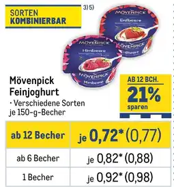 METRO Mövenpick Feinjoghurt Angebot