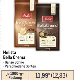 METRO Melitta Bella Crema Angebot