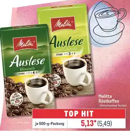 METRO Melitta Röstkaffee Angebot