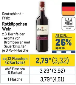 METRO Rotkäppchen Wein Angebot