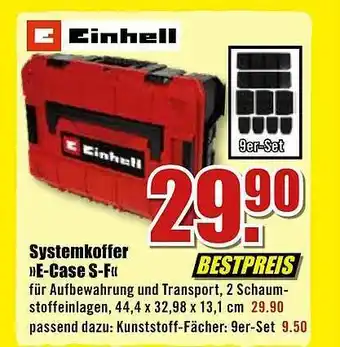 B1 Discount Baumarkt Systemkoffer »e-case S-f« Einhell Angebot