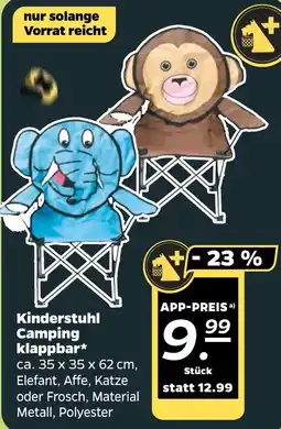 NETTO Kinderstuhl Camping klappbar Angebot