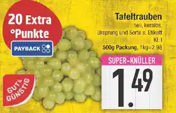 E-Center Tafeltrauben GUN&GÜNSTIG Angebot