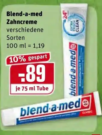 REWE Blend A Med Zahncreme 75ml Angebot