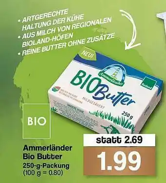 Famila Nord West Ammerländer Bio Butter Angebot