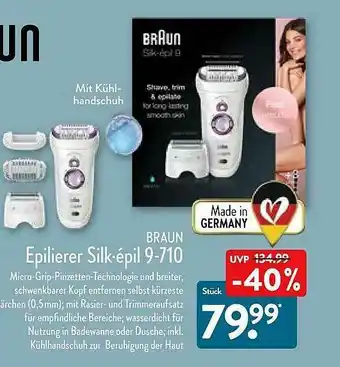 Aldi Nord Epilierer Silk-épil 9-710 Braun Angebot