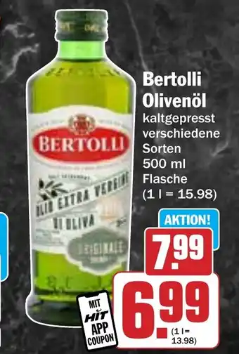 Hit Bertolli Olivenöl Angebot