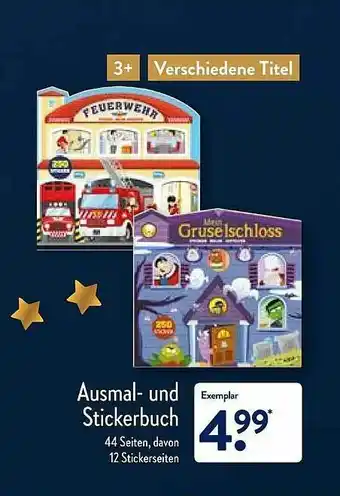 Aldi Nord Ausmal- Und Stickerbuch Angebot