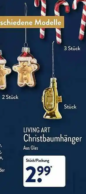 Aldi Nord Living Art Christbaumhänger Angebot