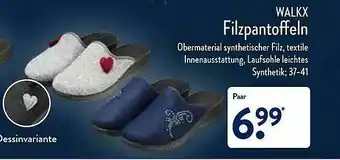 Aldi Nord Walkx Filzpantoffeln Angebot