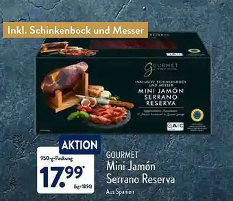 Aldi Nord Gourmet Mini Jamón Serrano Reserva Angebot