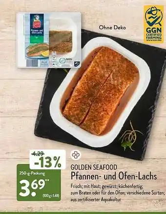 Aldi Nord Golden Seafood Pfannen- Und Ofen-lachs Angebot