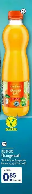 Aldi Nord Rio D'oro Orangensaft Angebot