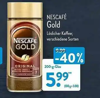 Aldi Nord Nescafé Gold Angebot