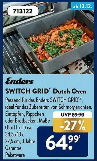Aldi Süd Enders Switch Grid Dutch Oven Angebot