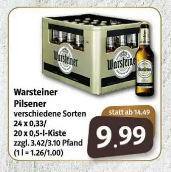 Markant Markt Warsteiner Pilsener Angebot