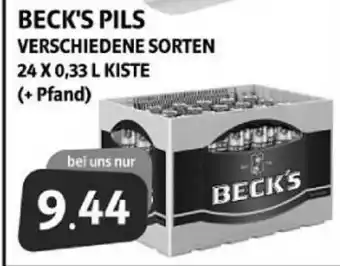 Markant Markt Beck's Pils Verschiedene Sorten Angebot