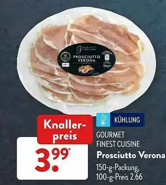 Aldi Süd Gourmet Finest Cuisine Prosciutto Verona Angebot