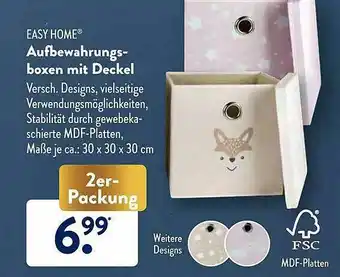 Aldi Süd Easy Home Aufbewhrungs-boxen Mit Deckel Angebot