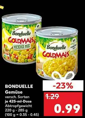 Kaufland Bonduelle Gemüse Angebot