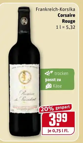 REWE Corsaire Rouge 0,75L Angebot