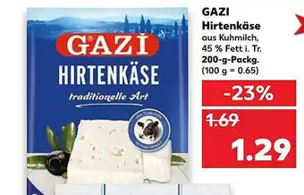 Kaufland Gazi Hirtenkäse Angebot