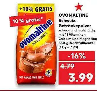 Kaufland Ovomaltine Getränkepulver Angebot