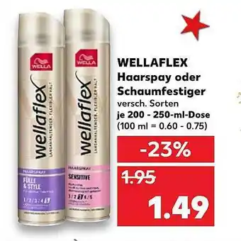 Kaufland Wellaflex Haarspray Oder Schaumfestiger Angebot