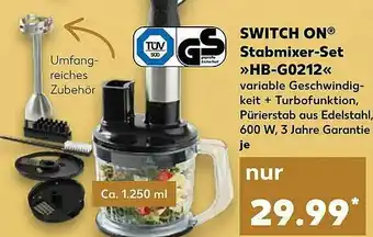 Kaufland Switch On Stabmixer-set »hb-g0212« Angebot