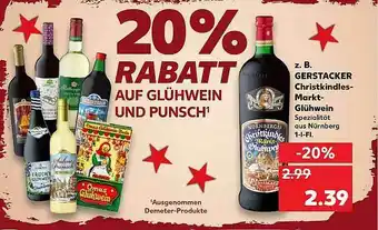 Kaufland Z. B. Gerstacker Christkindles-markt-glühwein Angebot