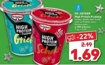 Kaufland Dr. Oetker High Protein Pudding Angebot