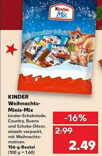 Kaufland Kinder Weihnachts-minis-mix Angebot