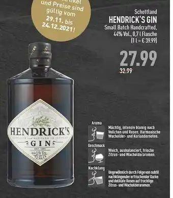 Marktkauf Schottland Hendrick's Gin Angebot