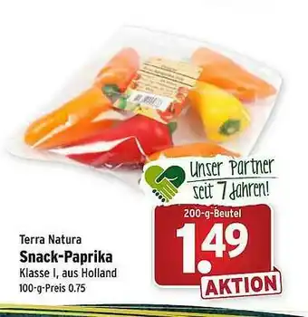 Wasgau Terra Natura Snack-paprika Angebot