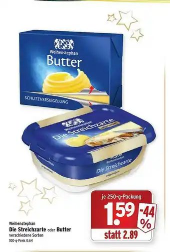 Wasgau Weihenstephan Die Streichzarte Oder Butter Angebot