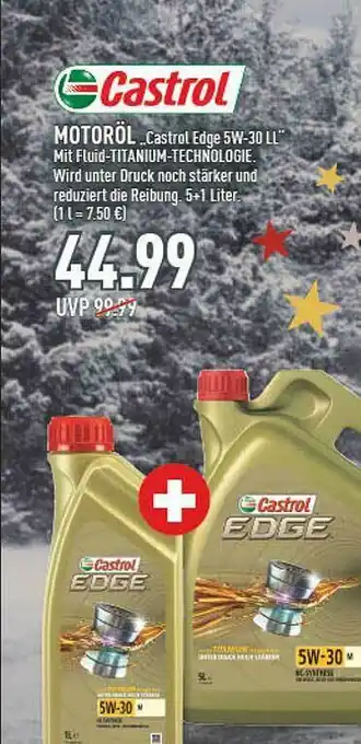 Marktkauf Castrol Motoröl „castrol Edge 5w-30 Ll“ Angebot