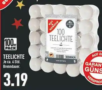 Marktkauf Gut & Günstig Teelichte Angebot